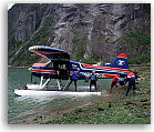 pontoon aircraft at our new facility